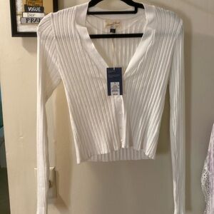 NWT Universal thread white cardigan, size small